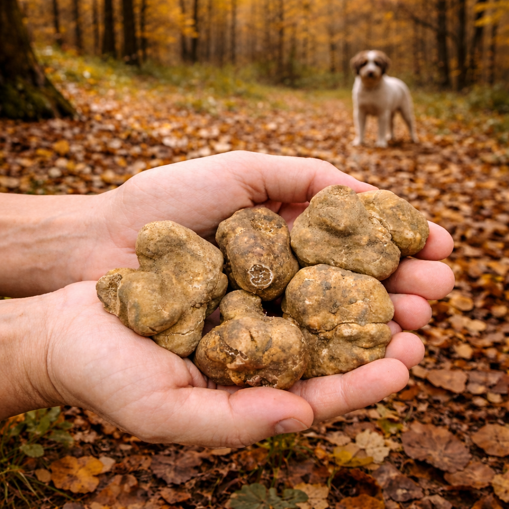 Tuber - Weiße Trüffel (Tuber magnatum pico) in Gramm (Verkaufsgewicht) 