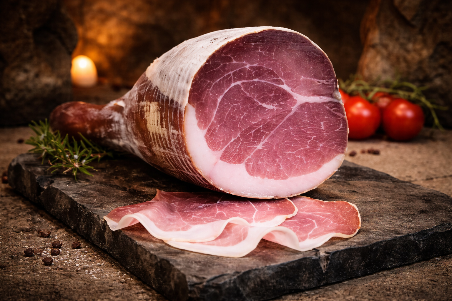 Cuore di Prosciutto "Culatello" - geschnitten und vakuumiert 150g
