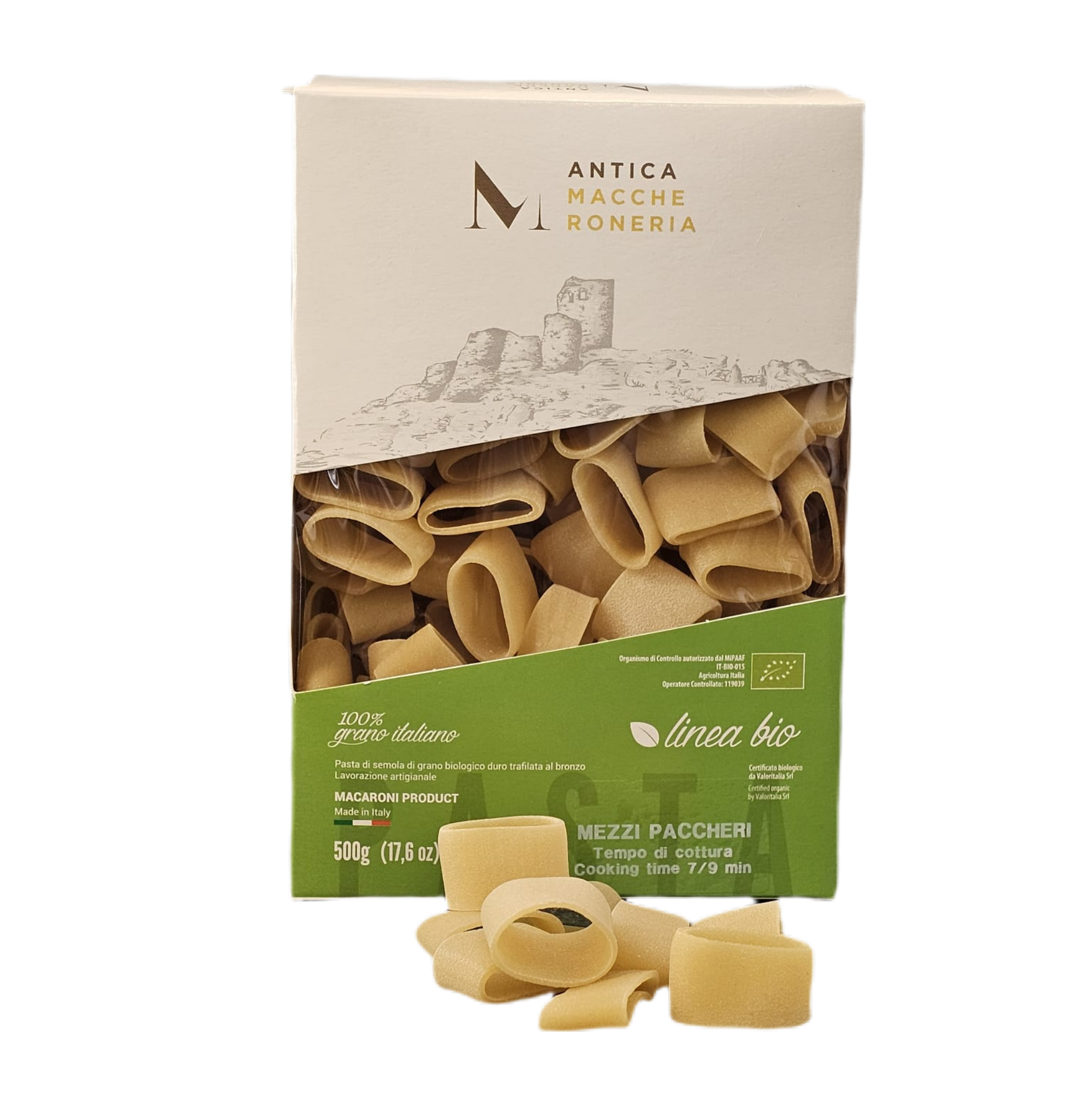 Pasta BIO Mezzi Paccheri 500g